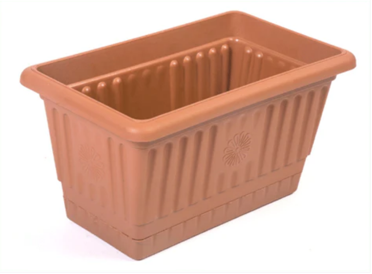 Balcony Flower Pot Container Small Plastic 17cm x 30cm