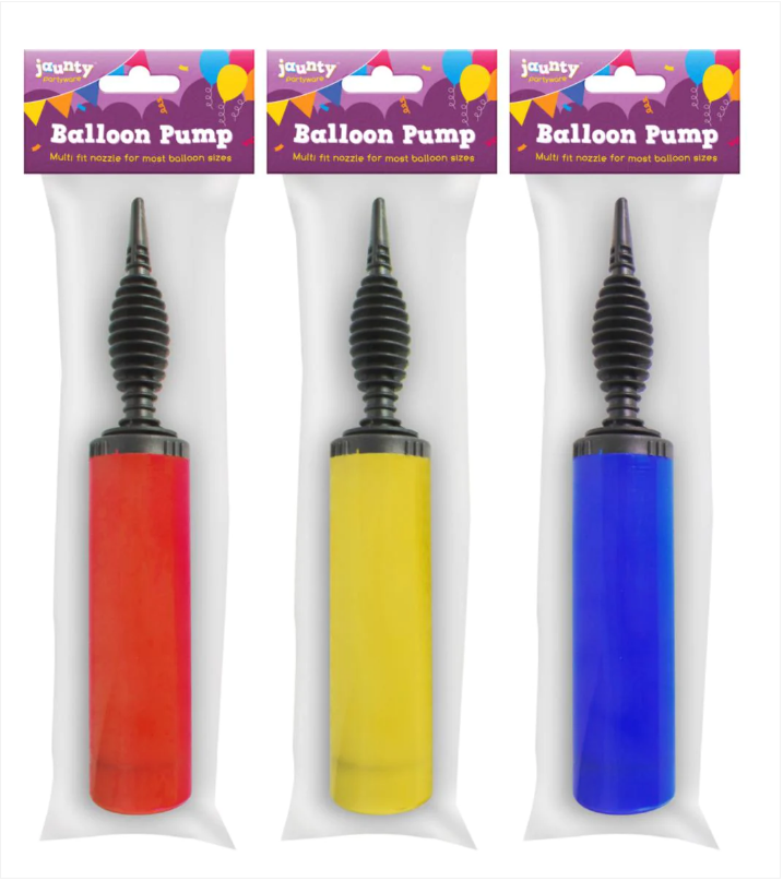 Balloon Pump Multi Fit Nozzle Assorted Colours
