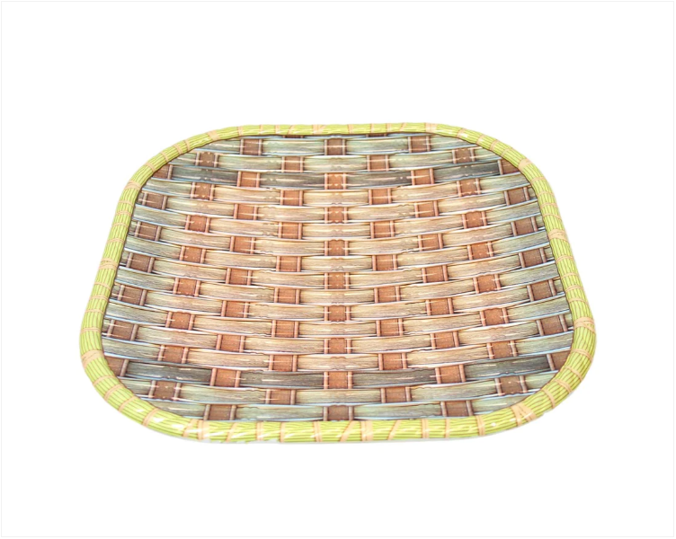 Bamboo Style Serving Tray Kitchen Food Tray Plastic Designed Tray 30cm x 30cm