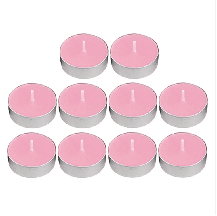 Beautifully Scented Opella Sunset Pink 15 Tealight Candles 3.5 Hour Burn Time