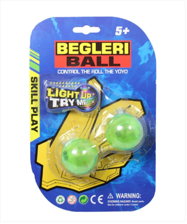 Begleri Ball Fidget Yoyo Bundle Control Chucks Game Knuckles Anti Stress 2 Colours