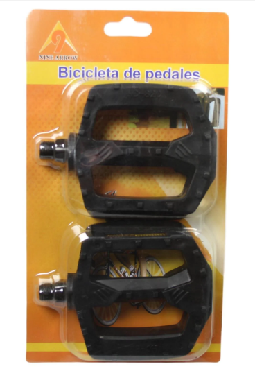 Bicycle Bike Pedals Black Neon Large Pedals Adults Bike 11cm