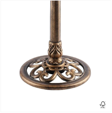 Bird Bath Antique Brass Effect Garden Decoration