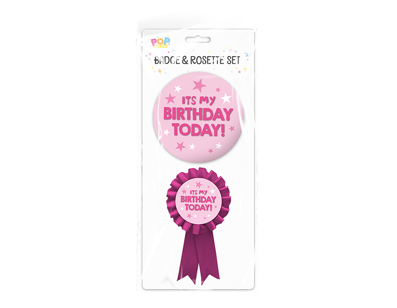 Birthday Party Badge Set - 2 Piece