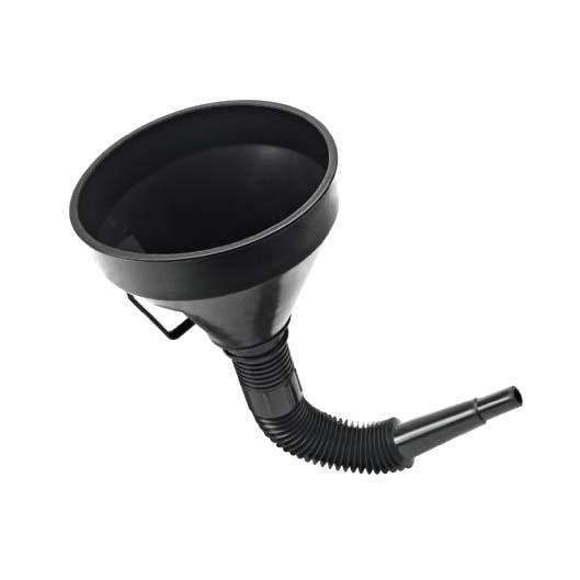 Black Detachable Large Flexible Neck Oil Funnel Car Van Petrol Diesel Use