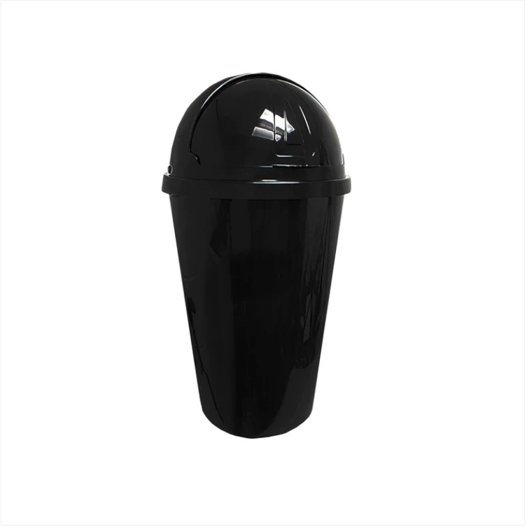 Black Lunex Kitchen Household Bin 50 Litres Swing Bin