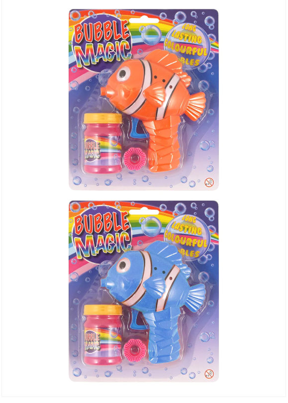 Bubble Gun Friction Clownfish Finding Nemo Bubble Blower With Tub x 1