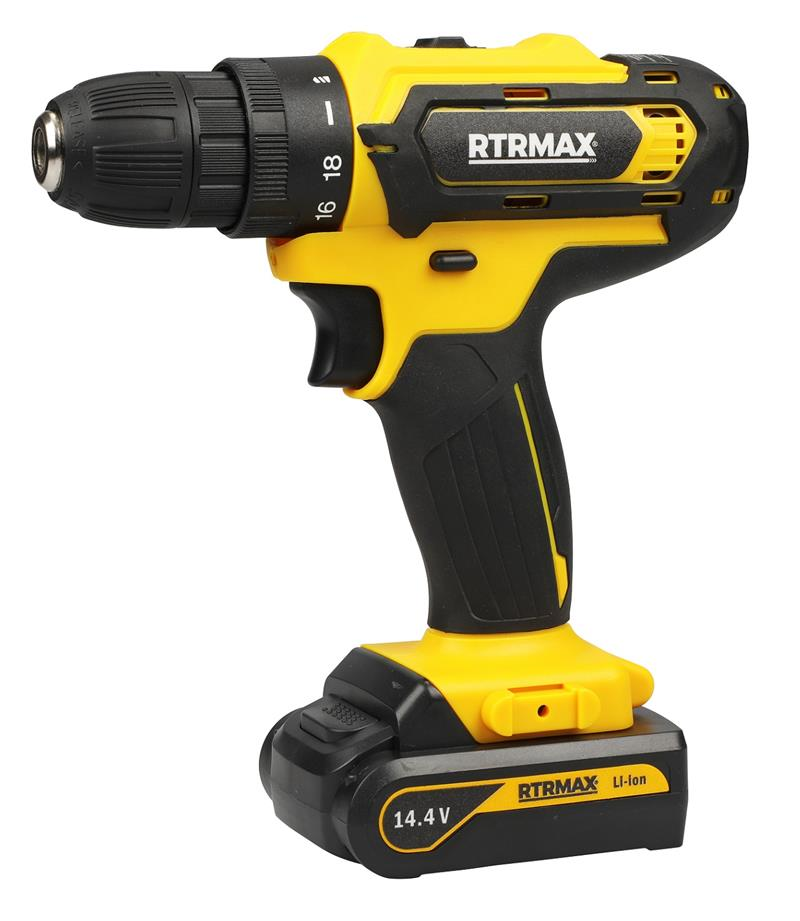 CORDLESS DRILL LI-ION 14.4V/1.5Ah 2 BATTERIES RTRMAX