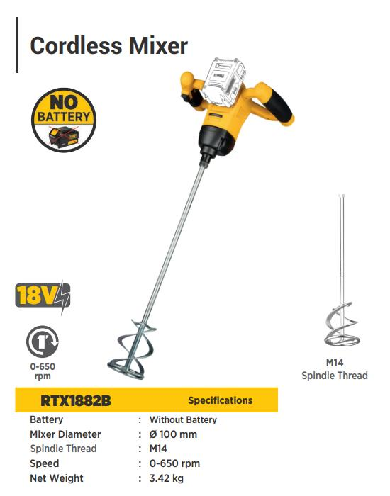 CORDLESS MIXER * WITHOUT BATTERY