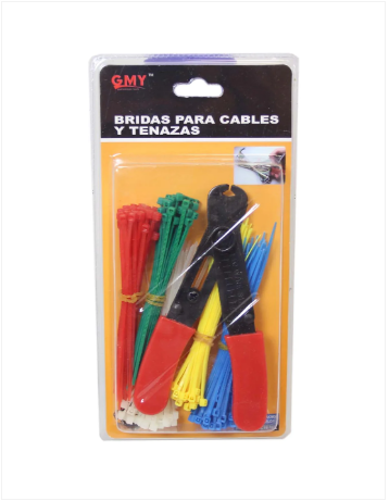 Cable Tie Set With Cutter Assorted Colour And Sizes Set Builders DIY Kit