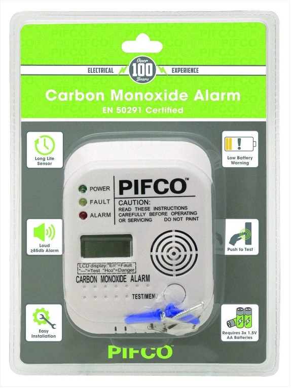 Carbon Monoxide Alarm Easy Installation Requires Batteries Diy Home