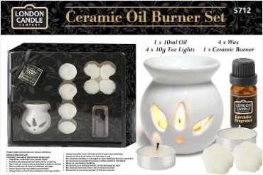 Ceramic Oil Burner Set Burner Includes Oil Wax Tea Lights Burner