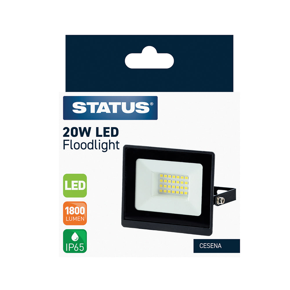 Cesena - 20w LED - Grey - Flood Light - 1 pk - in Glossy Retail Box