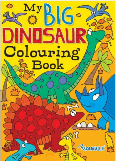 Children's Fun Colouring In Books Monsters And Dinosaur Theme Books 36 Pages A4