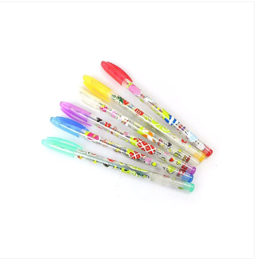 Children's Gel Pens Stationary Pack of 6 Colours