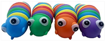 Children's Toy Rainbow Slugzy Slug Fidget Creepsterz