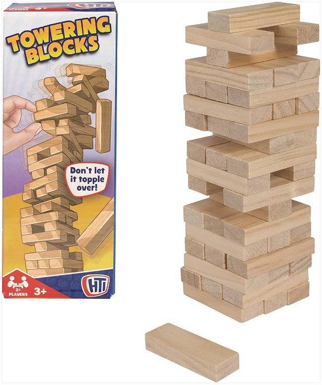 Children's Toy Towering Blocks Jenga Wood