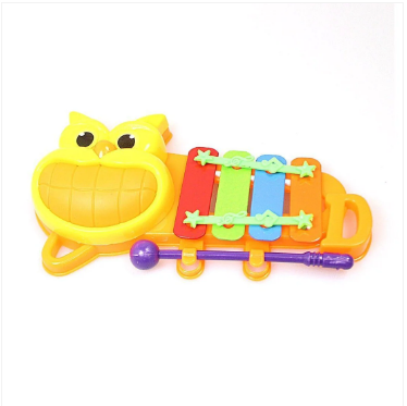 Childrens Cat / Caterpillar Musical Instrument Handheld Xylophone Including Mallet