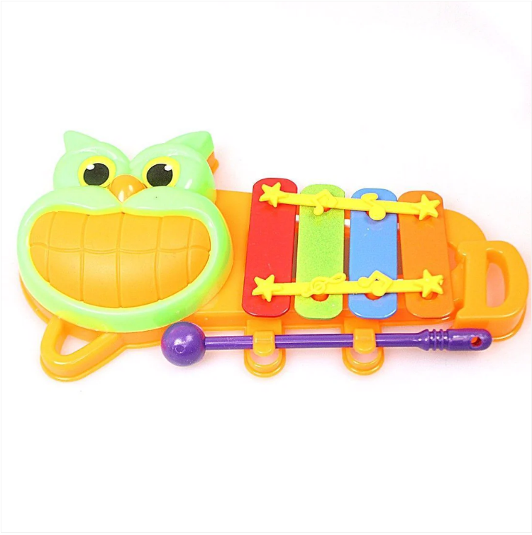 Childrens Cat / Caterpillar Musical Instrument Handheld Xylophone Including Mallet
