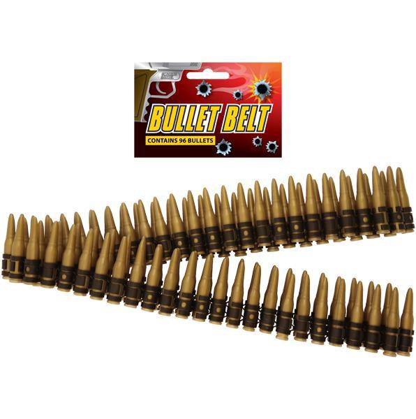 Childrens Fake Role Play Armour Bullet Belt With 96 Bullets 162cm