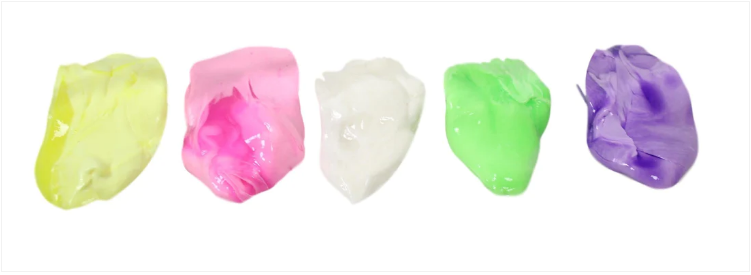 Childrens Fun Crystal Slime Clay Mud 5D Assorted Colours In Tub 11cm