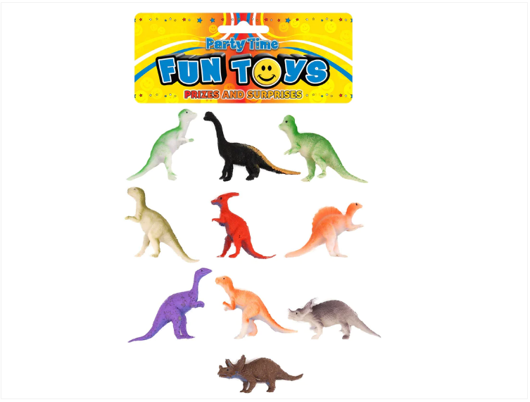 Childrens Fun Toys Indoor Playing Assorted Colours Dinosaurs 4-8cm