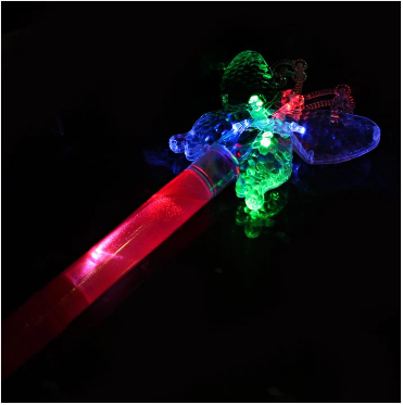 Childrens Girls Light Up Butterfly Wand Magic Wand 32cm