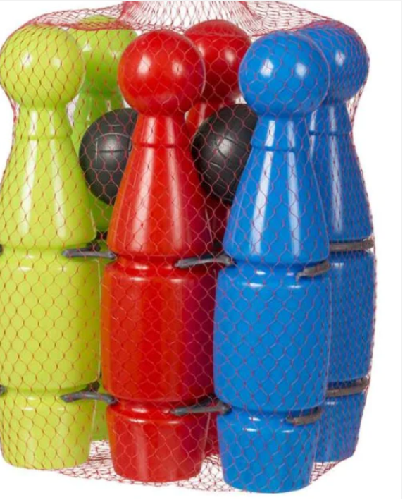 Childrens Skittles Bowling Pins And Balls