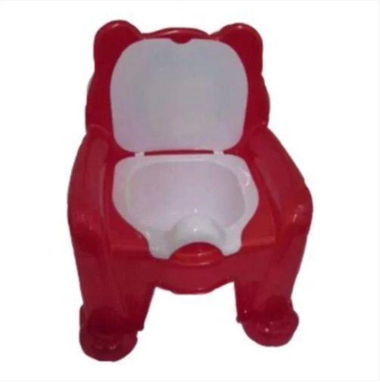 Childrens Toddlers Plastic Baby Potty Red Baby & Toddler Potty Training 35cm x 28cm