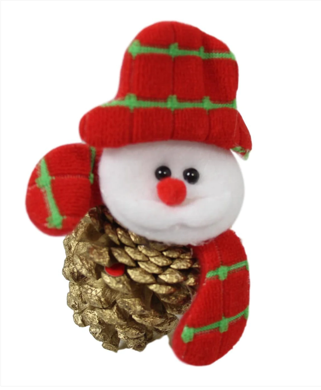 Christmas Novelty Home Decoration Acorn Snowman Hanging Item 12cm
