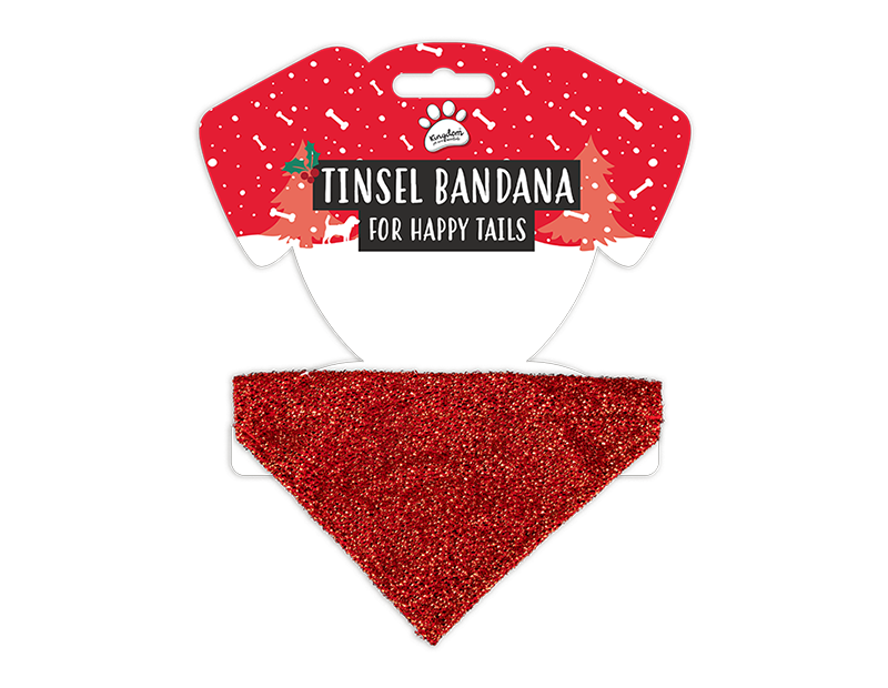 Christmas Pet Tinsel Bandana