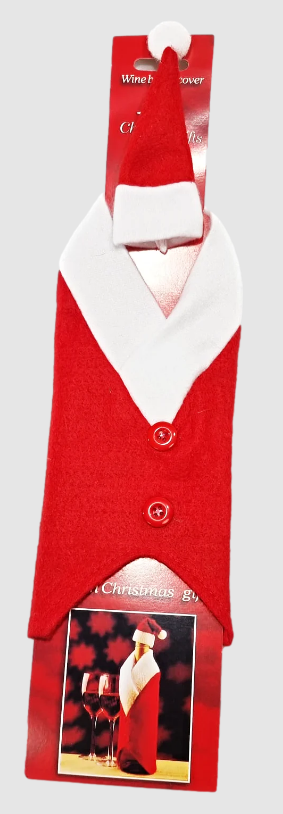 Christmas Santa Wine Bottle Cover 25 cm