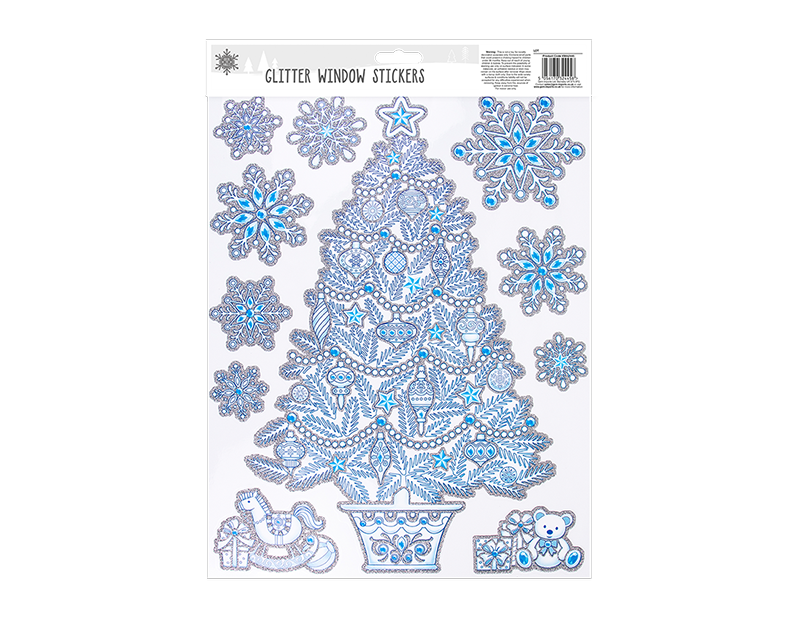 Christmas Glitter Window Stickers