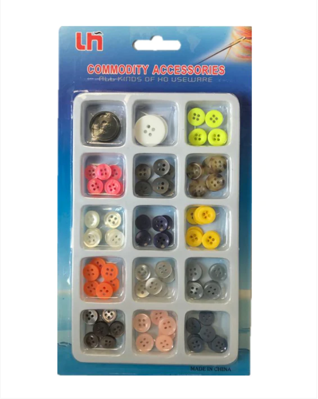 Clothes Sewing Plastic Buttons Assorted Sizes and Colours