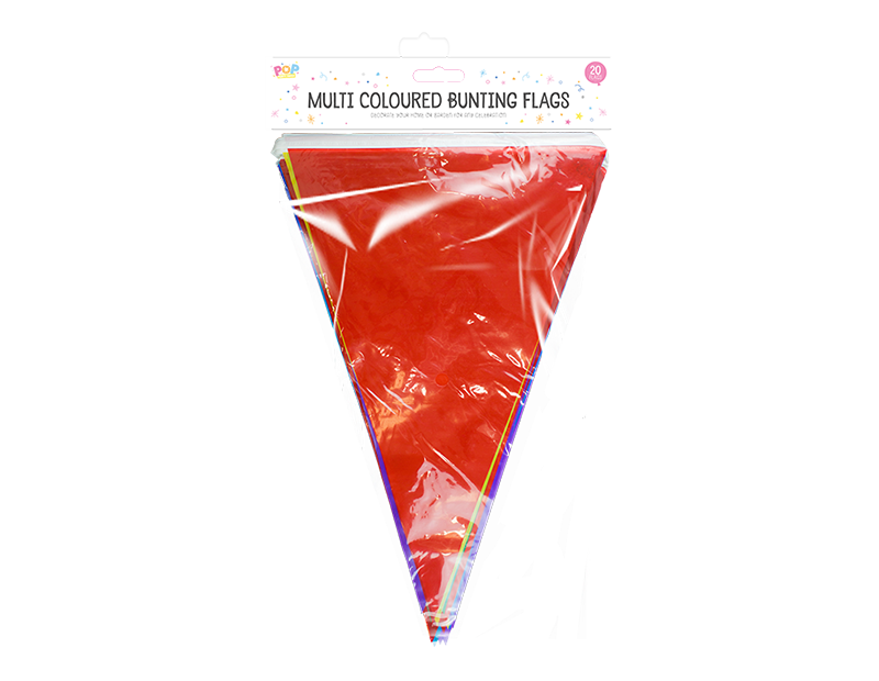 Coloured Bunting Flags - 20 Flags