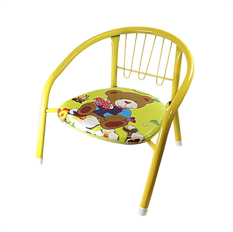 Comfortable Childrens Mix Colours Metal Baby Chair Approximately 35cm Home