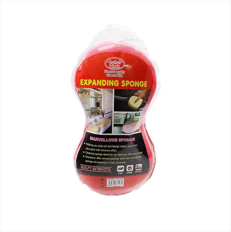 Compressed Expanding Kitchen Bathroom Cleaning Sponge Assorted Colours
