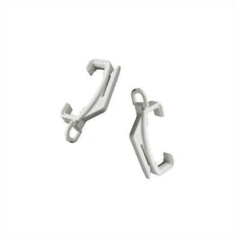 Curtain Rail Glider Hooks White/Silver Curtain Hooks Home Diy