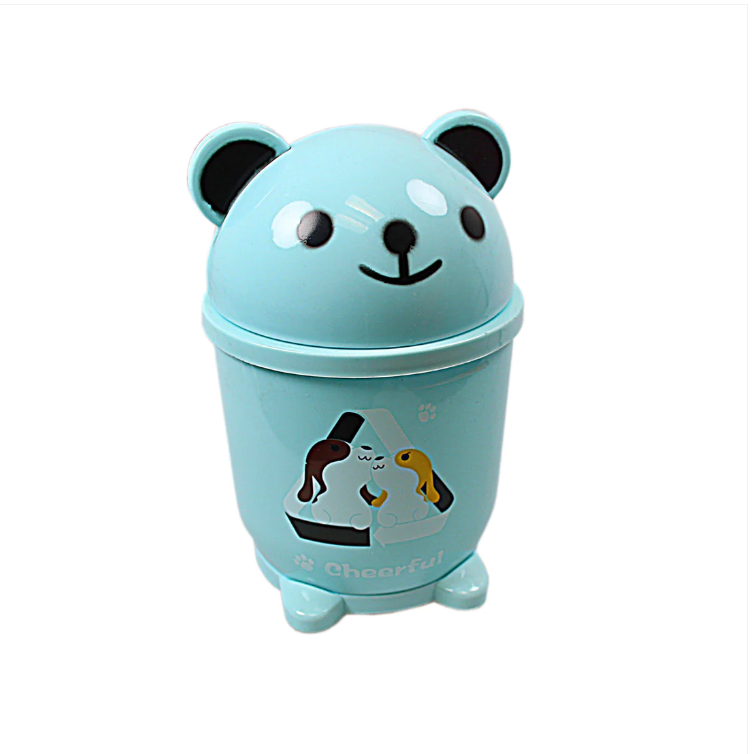 Cute Teddy Bear & Frog Mini Waste Bin Animal Design