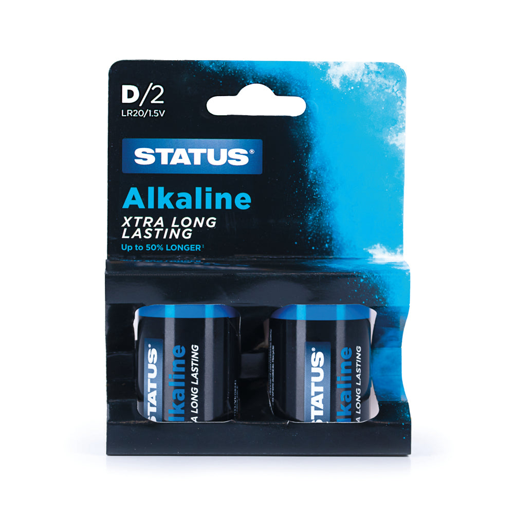 D - Alkaline - Batteries - 2 pk - Blister Card