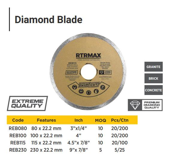 DIAMOND TILE BLADE 115 X 22.2MM