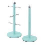 Dainty Kitchen Roll Holder & Mug Tree Seafoam