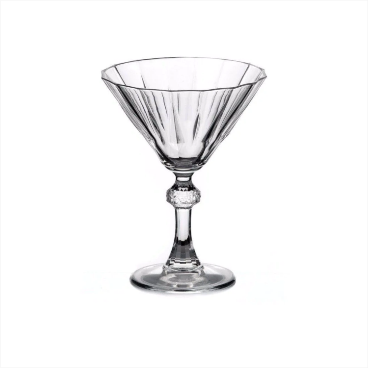 Diamond Martini Glass 238 ml 6 Pieces