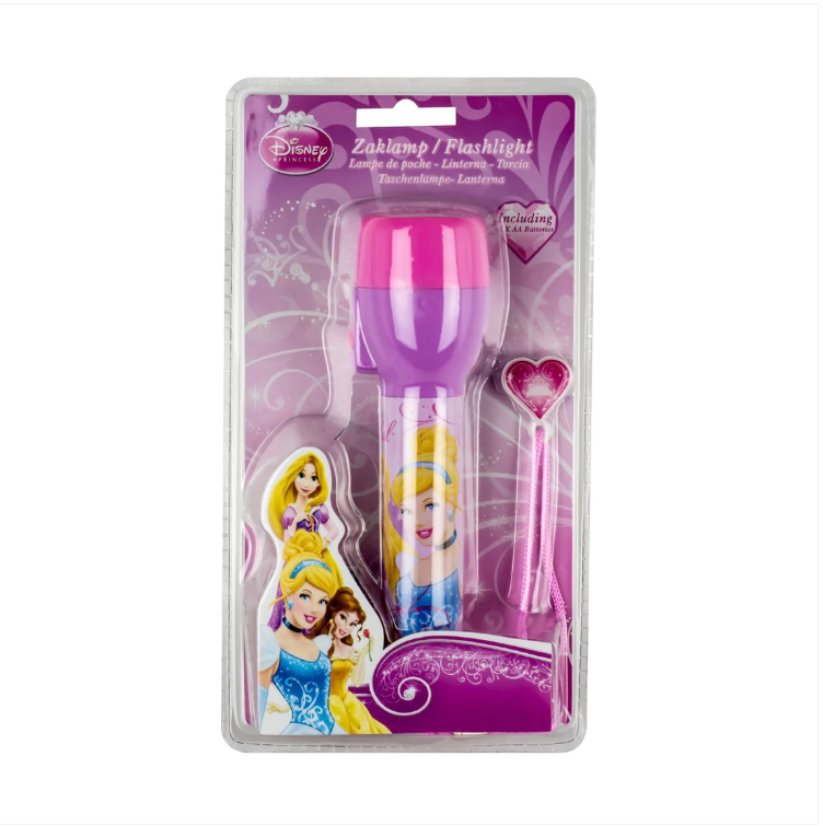 Disney Fairytale Flashlight LED Torch Disney Princess Torch 2 x AA Included