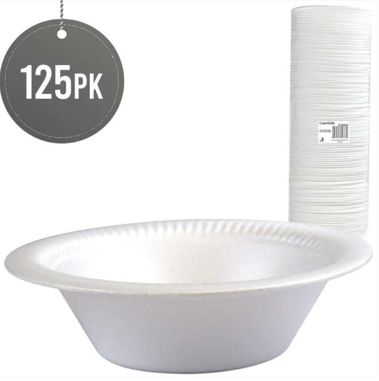 Disposable Foam Bowls 12oz Pack of 125