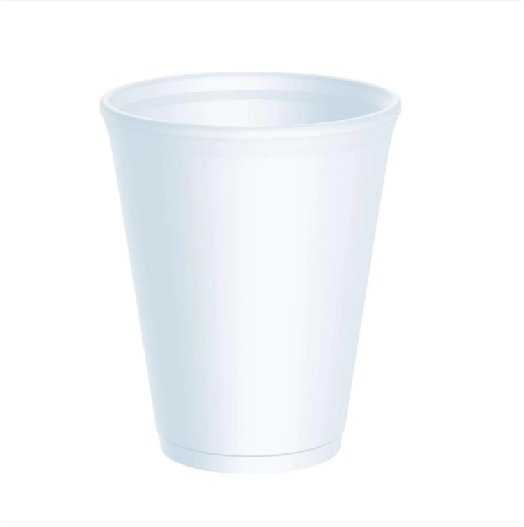 Disposable Polystyrene Foam Drinking Cups 210 ml Pack of 20