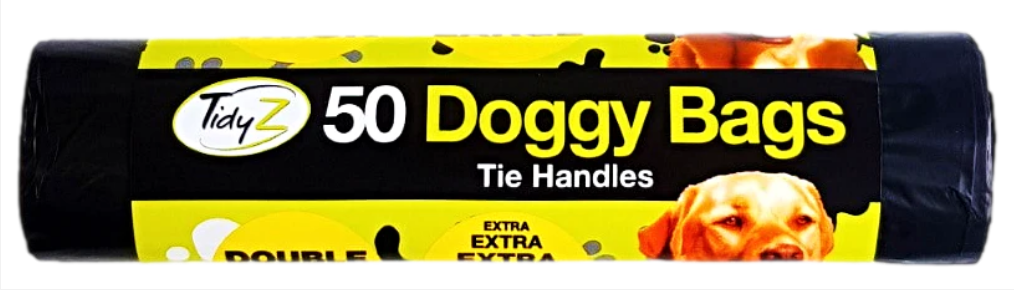 Doggy Bags with Tie Handles Pack of 50 30 x 36 cm
