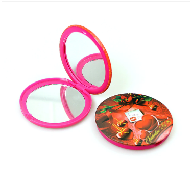 Double Mini Foldable Printed Mirror