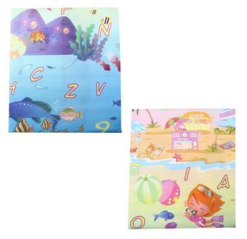 Double Sided Childrens Playing Soft Pad Ideal For Babies Toddlers 48cm x 48cm