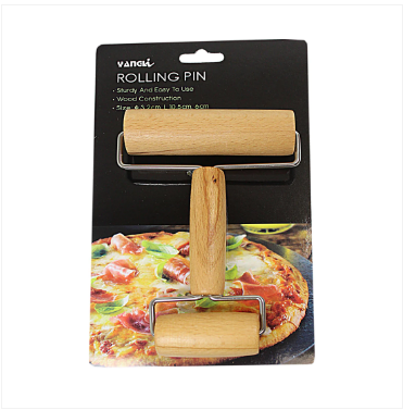 Double Sided Wooden Dough Rolling Pin 10.5 x 6 cm Kitchen